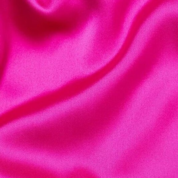 Vera Wang Bride Muriel Satin Open-Back Gown Dress Pink/ Fuchsia Size 4 - Picture 8 of 16